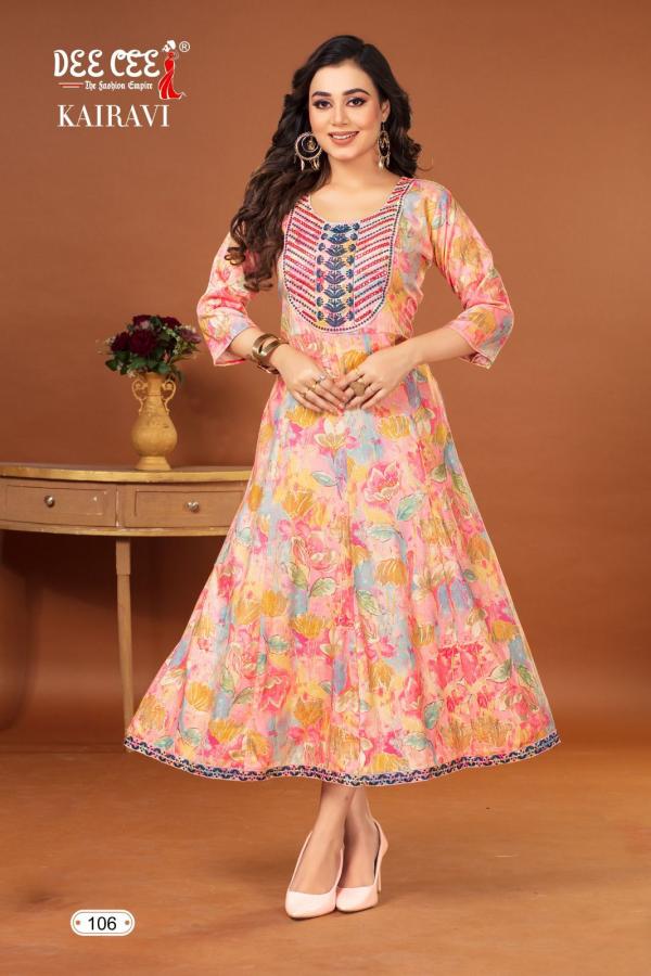 Deecee Kairavi Vol 1 Long Anarkali Kurti Collection